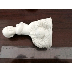 稀少的漂亮的文革娃娃钓螃蟹石膏摆件(au22223518)_7788收藏__收藏热线