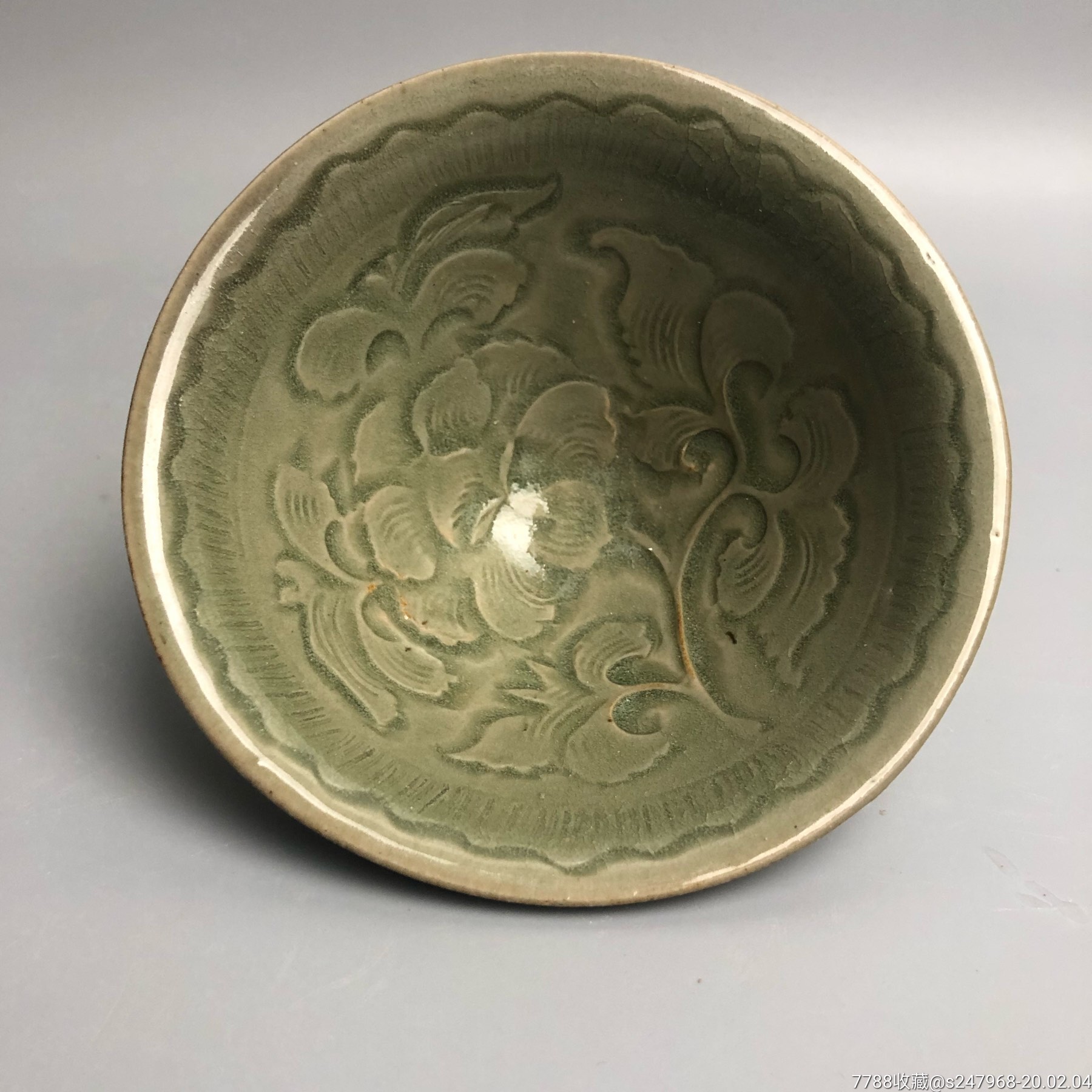 耀州窑刻花斗笠盏