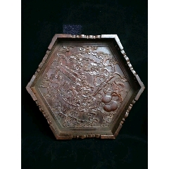 红檀暗八仙六棱盘(au22225639)_7788收藏__收藏热线