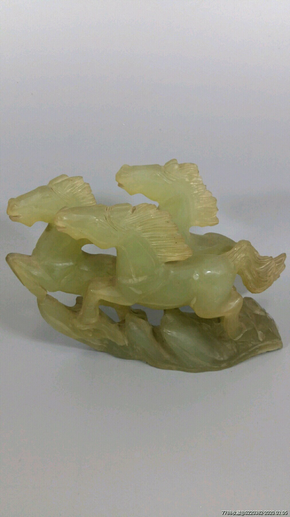 {武汉加油}老岫玉马摆件