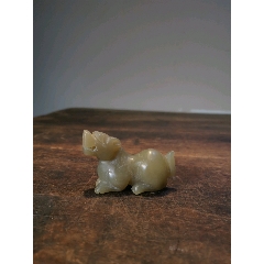 九十年代玉雕瑞兽把玩件(au22232263)_7788收藏__收藏热线