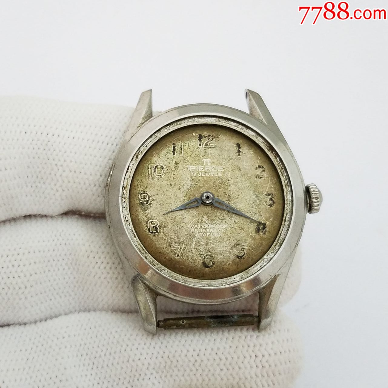 瑞士pierce手动上链机械男表【17钻机芯】【不走】_手表/腕表_第1张