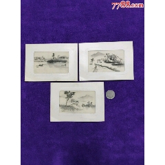 三枚绢画齐售，有签名(au22235885)_7788收藏__收藏热线