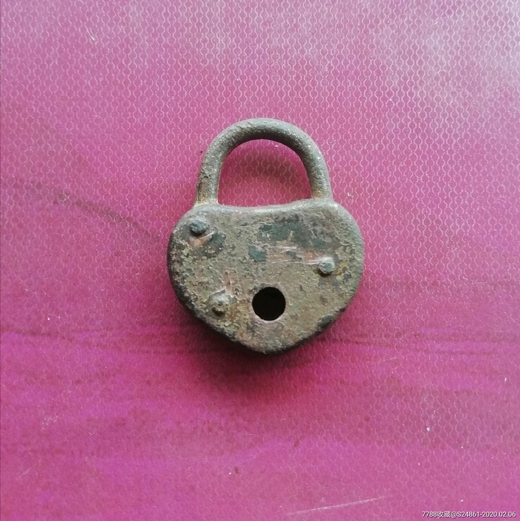 小铜锁挂件美品