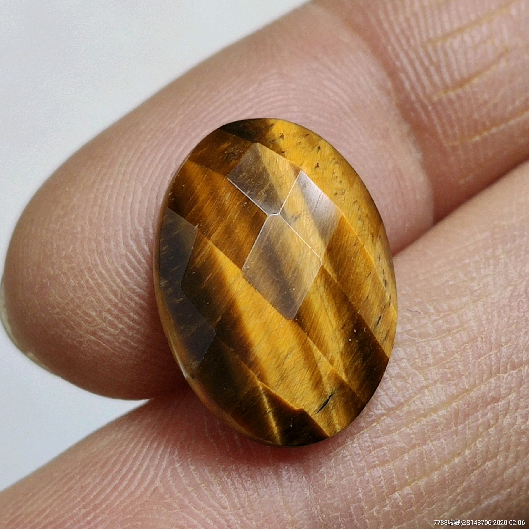 虎眼石戒面,编号a1