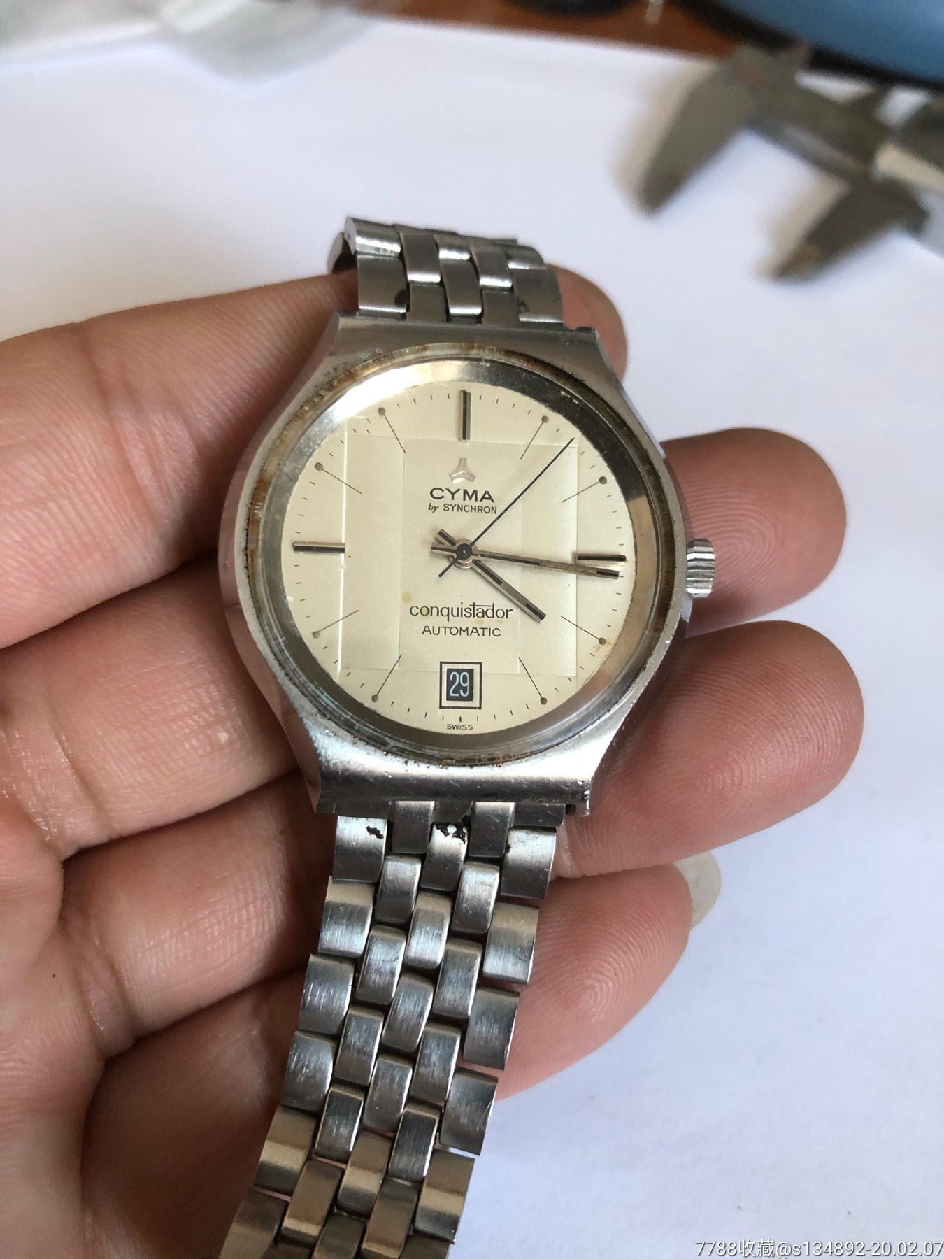 瑞士产西马全自动男机械表