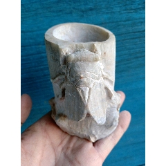 早期青田石雕笔筒(au22265219)_7788收藏__收藏热线