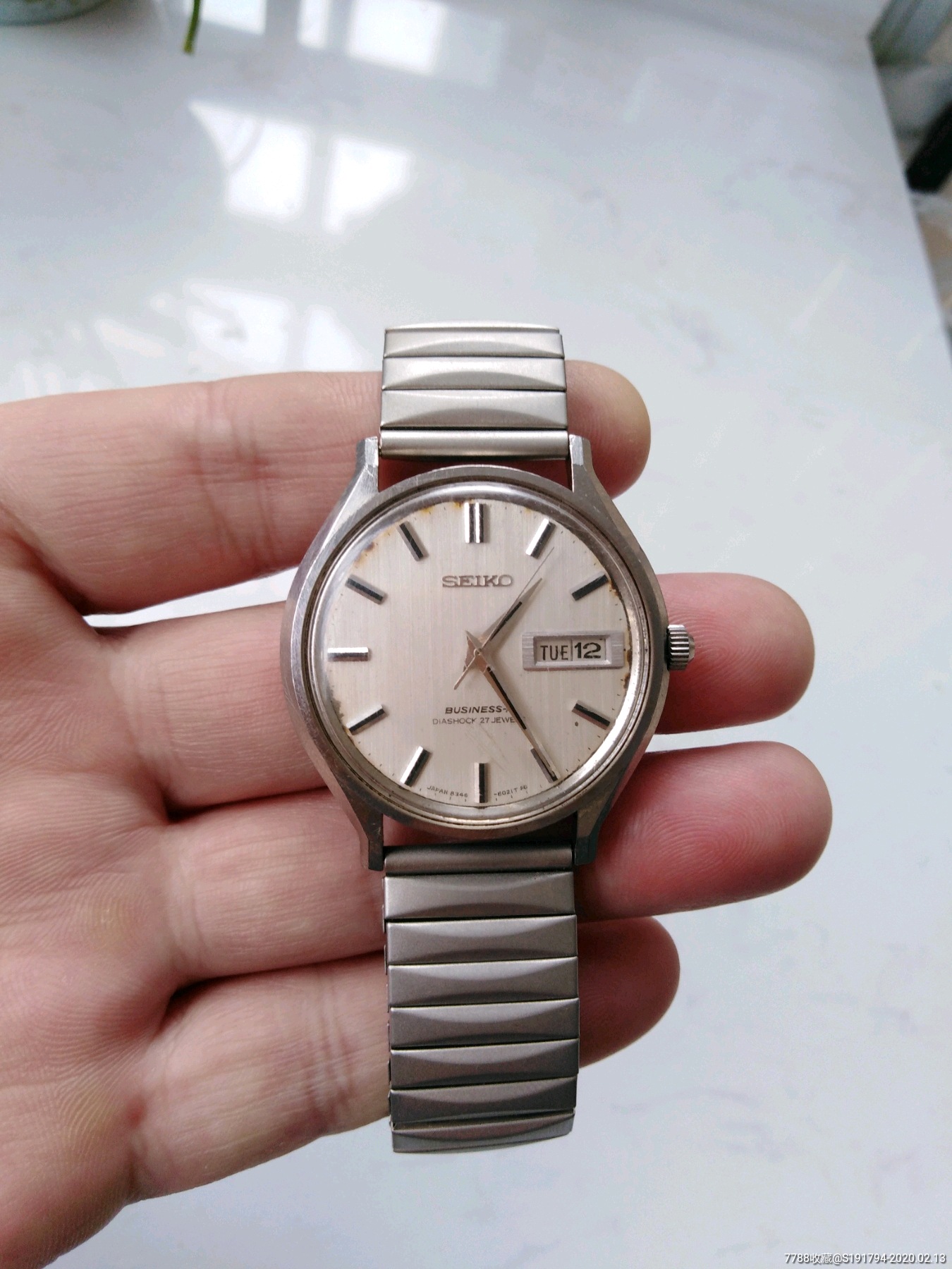 精工早期全自动机械男表/罕见高端8346机芯/-手表/腕表-7788收藏