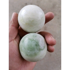 翡翠玉石健身球一对(au22276572)_7788收藏__收藏热线