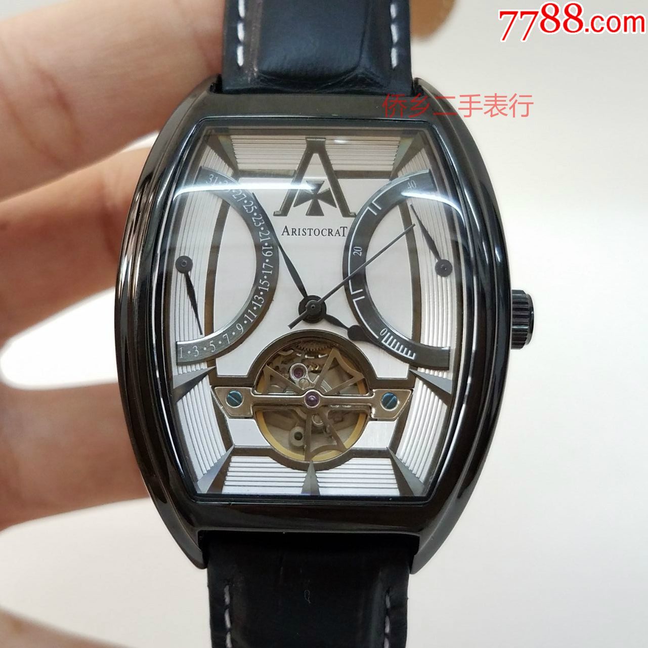 aristocrat自动机械男表【带动力储存显示】【飞返日历显示】_手表