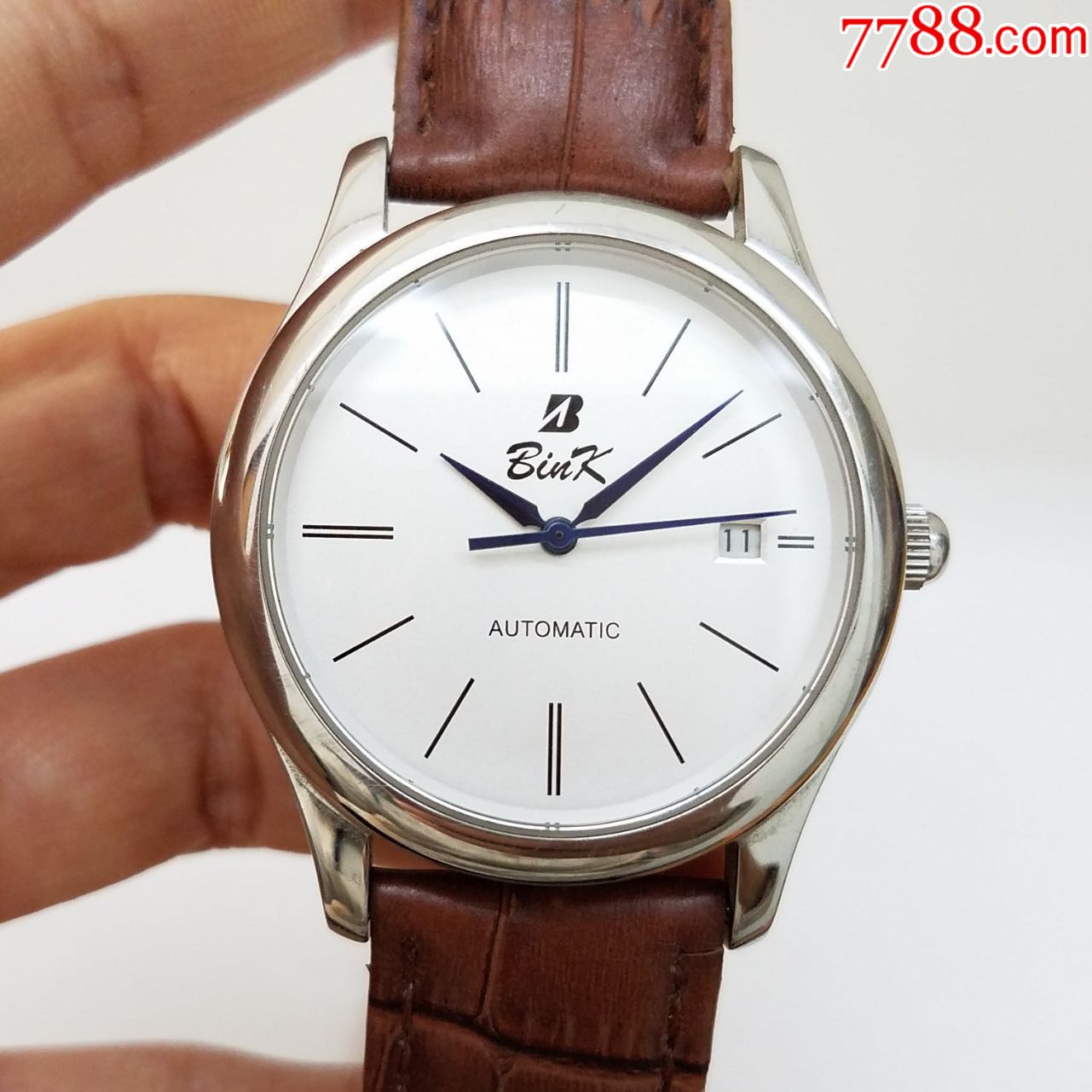 bink自动机械男表【透明底盖】【独特烤蓝指针】_手表/腕表_第2张