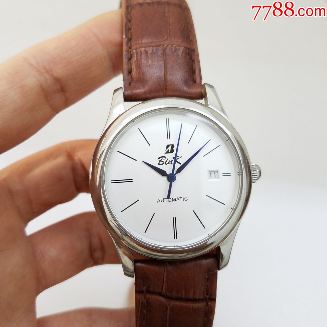 bink自动机械男表【透明底盖】【独特烤蓝指针】_手表/腕表_第3张