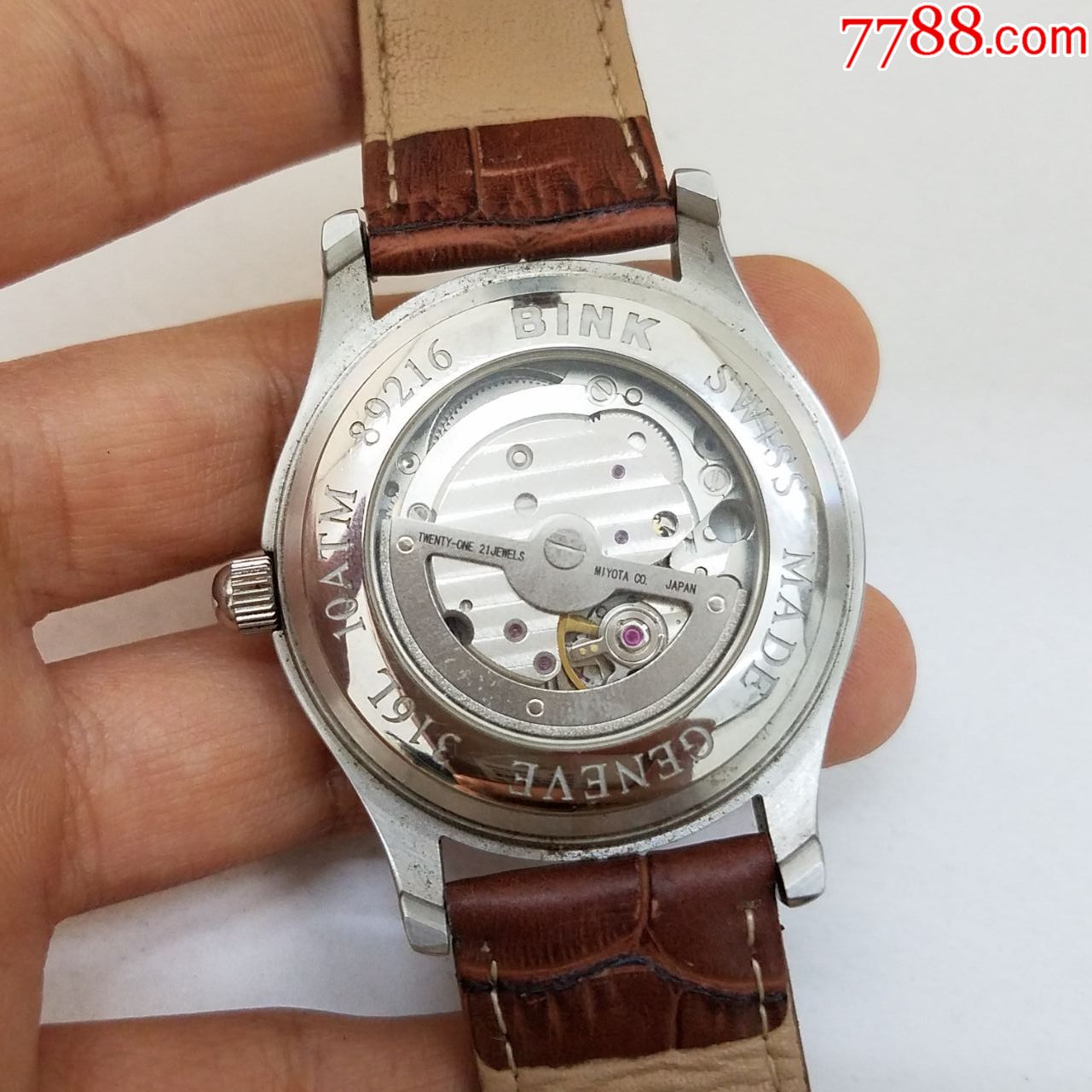 bink自动机械男表【透明底盖】【独特烤蓝指针】_手表/腕表_第6张