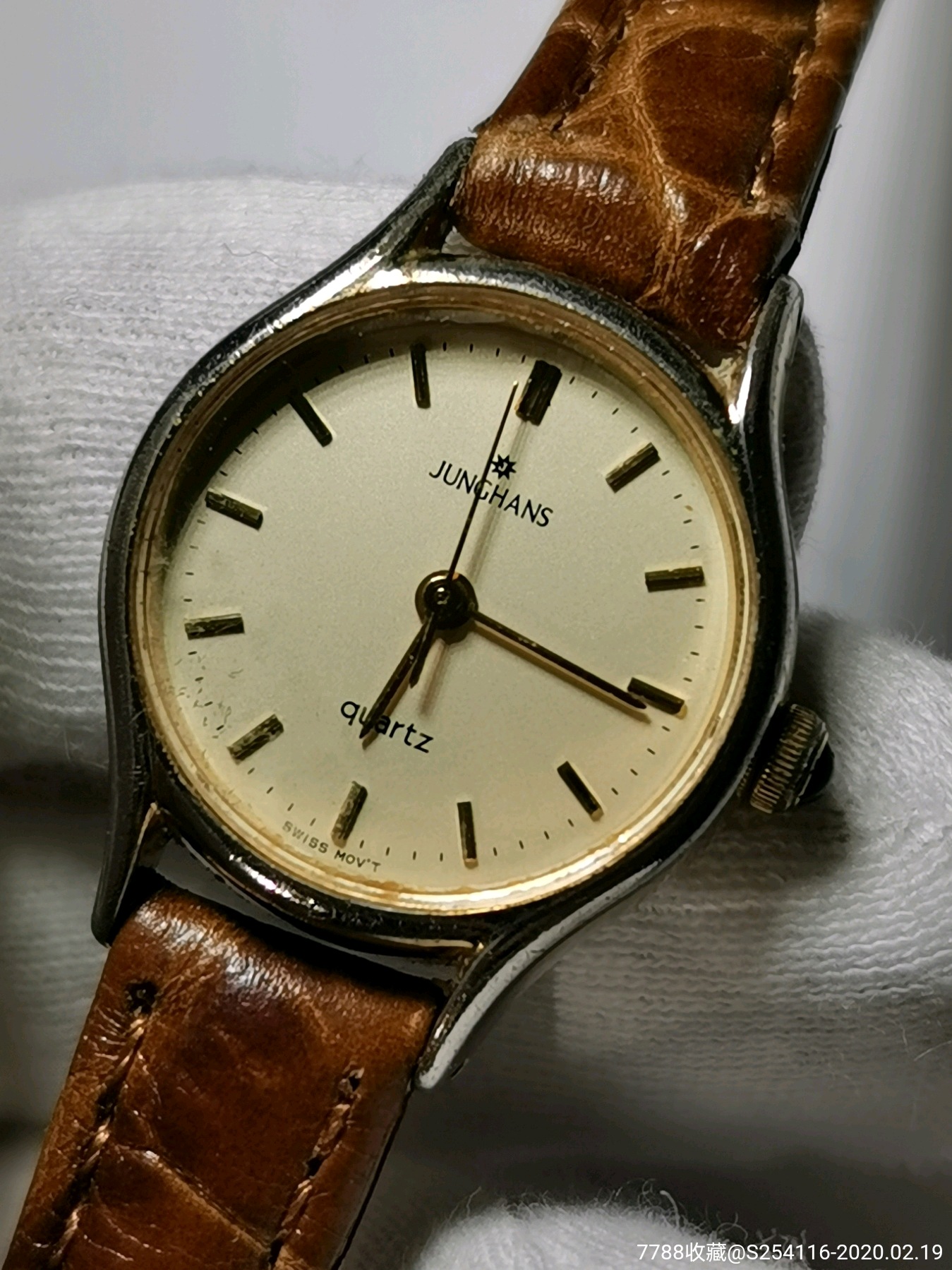 荣汉斯石英女表瑞士机芯一钻表盘22mm厚6mm走时精准保_手表/腕表_图片