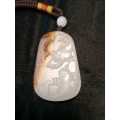 吉庆有余白玉挂件(au22307743)_7788收藏__收藏热线