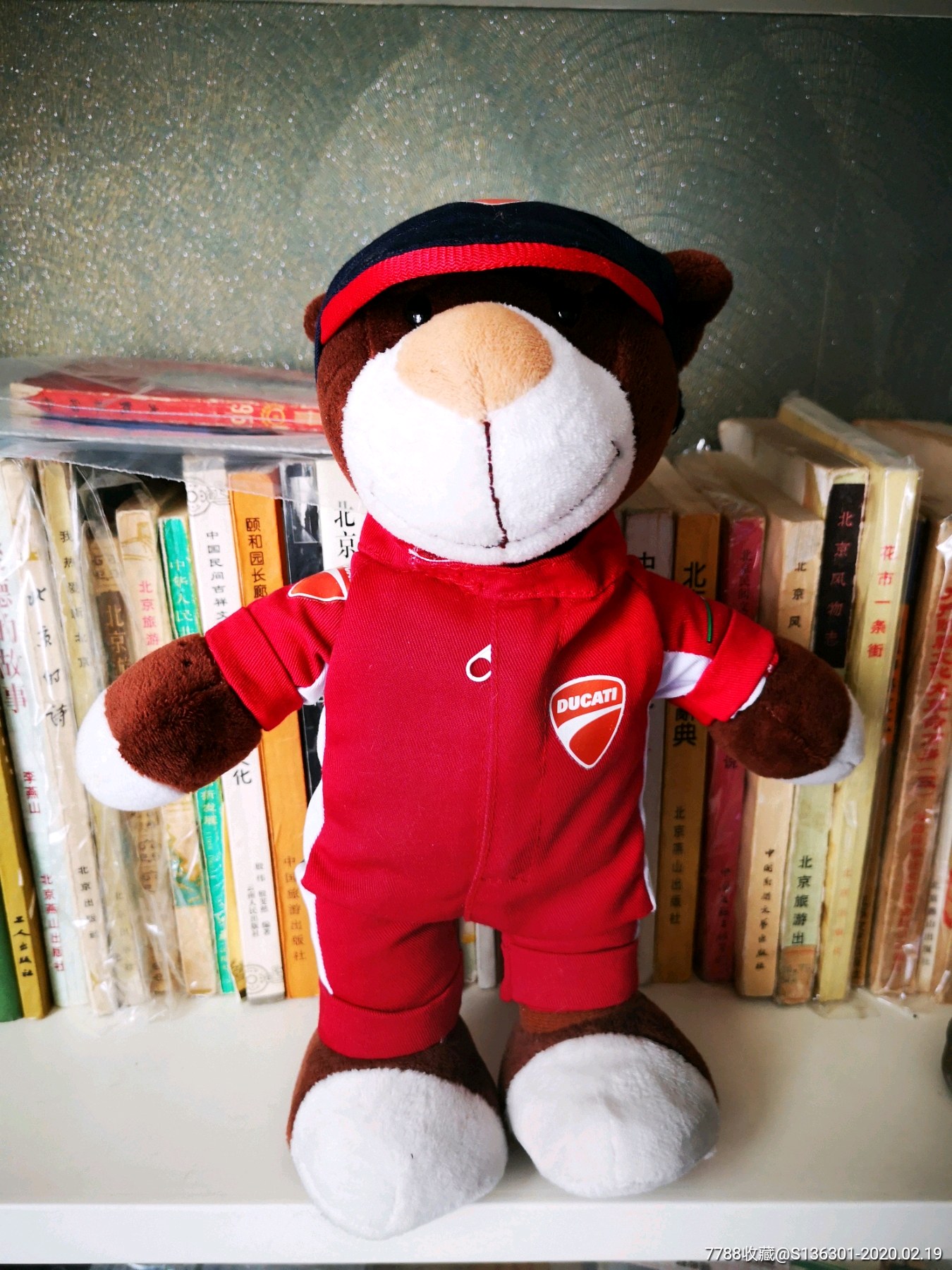 意大利ducati杜卡迪摩托车吉祥物熊公仔玩具