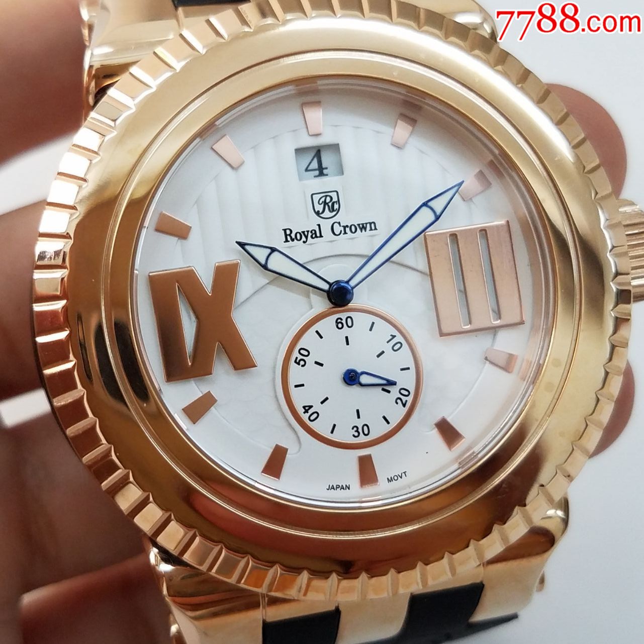 【全新,美品,大号】【意大利知名手表品牌】萝亚克朗royal-crown电子