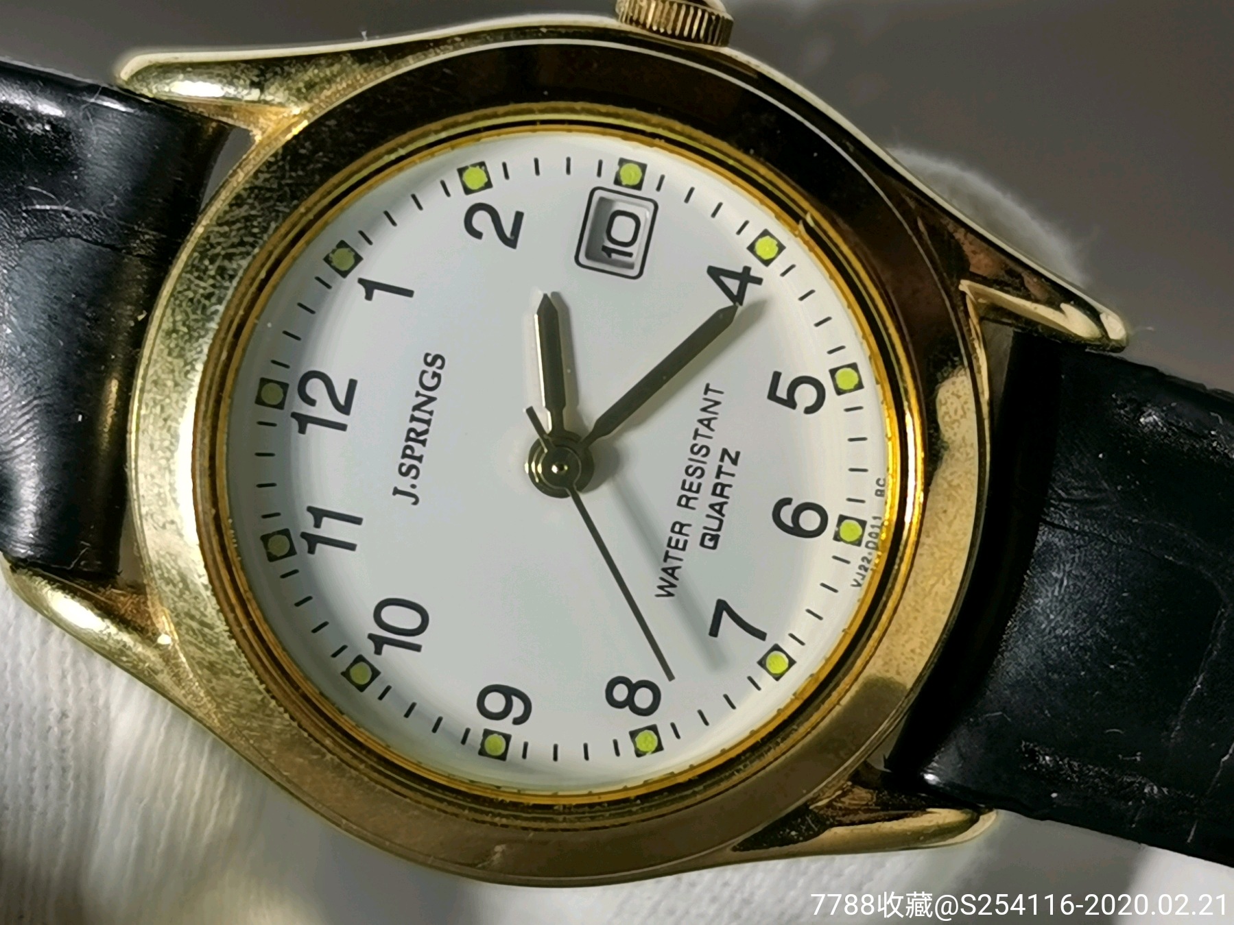 日本原装正品jsprings捷瑞时石英女表表盘26mm厚8mm日历显示走时精准