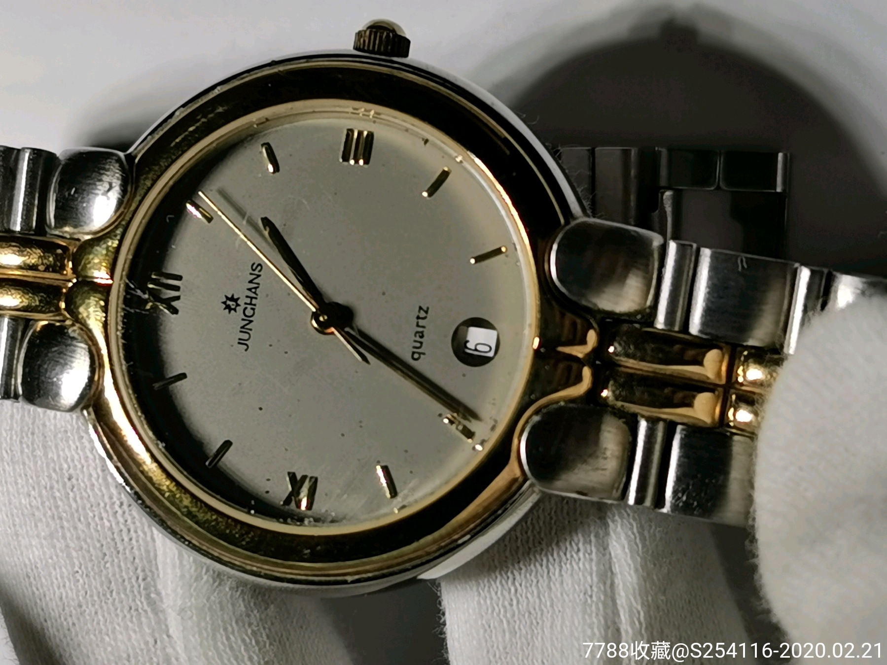 德国品牌junghans荣汉斯石英男表日本机芯表盘34mm厚65mm表带长19