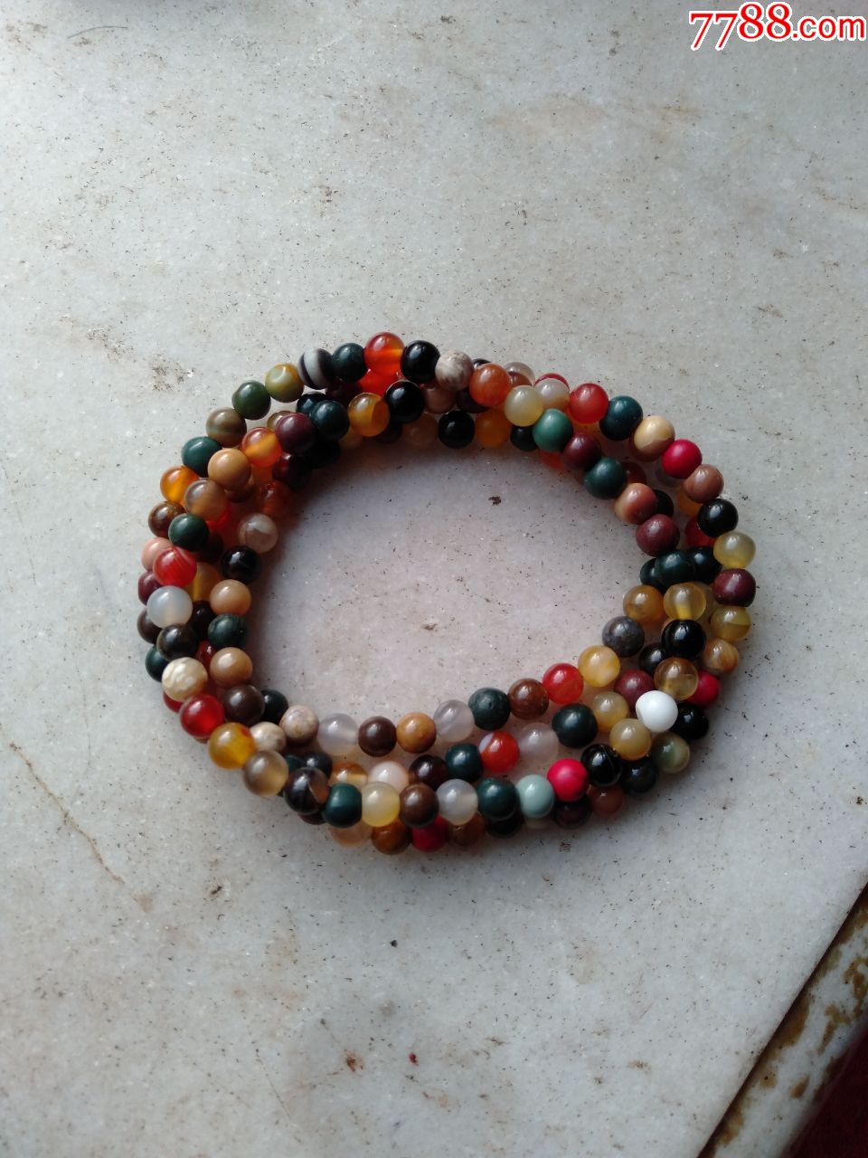 150粒天然玛瑙五彩手链,项链,包邮.