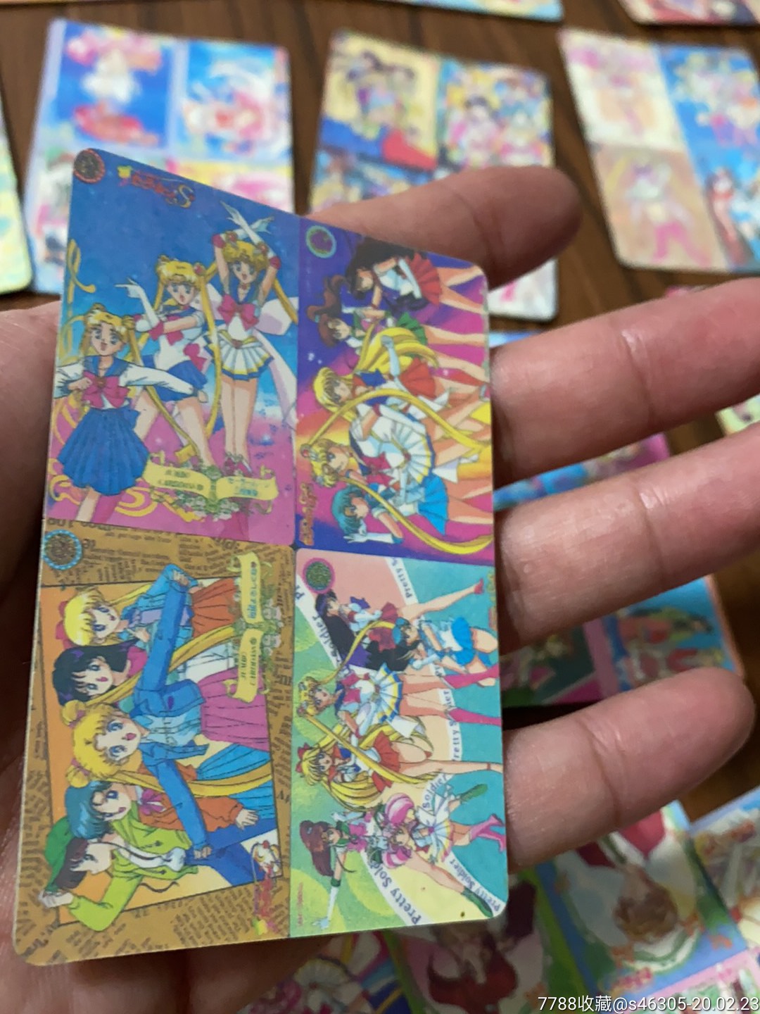 美少女战士闪卡50张怀旧闪光卡卡通