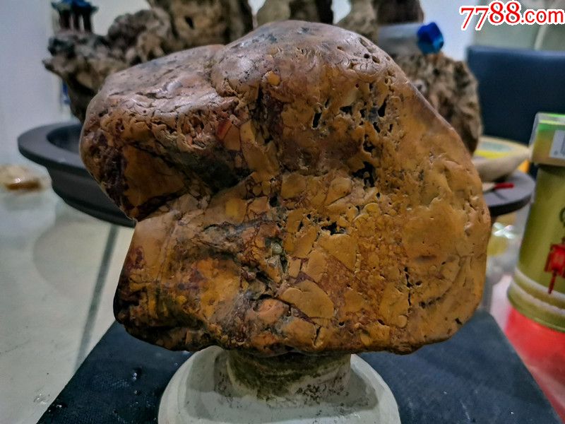 天然精品黄石奇石摆件表面上了玉石奇石保养油特别漂亮