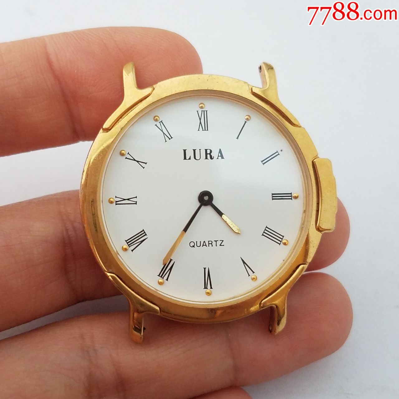 lura电子男表【优雅金表款】【复古罗马金刻度】【走时正常】_手表