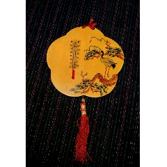 全品文革手绘漆画松鹤木质挂板带温度计的！(au22360960)_7788收藏__收藏热线