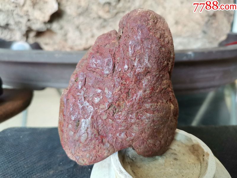 天然奇石红石头小山子