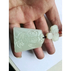 疫情无情，古玩有爱，和田玉牌子，纯手工制作，低拍！机会！(au22371641)_7788收藏__收藏热线