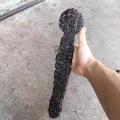 越南沉香木雕刻独板原木九龙如居装饰品(au22388366)_7788收藏__收藏热线