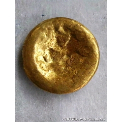 早期旧收藏期老物件乡下收来收藏鎏金锭金元宝伍两金饼(au22390201)_7788收藏__收藏热线