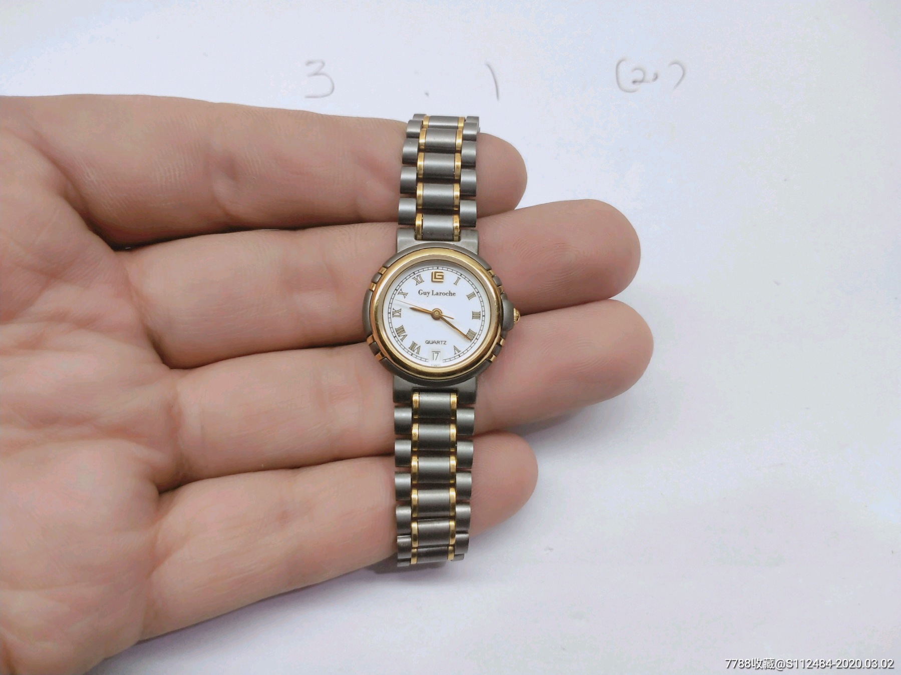 近美品7钻guylaroche姬龙雪漂亮女士石英经典腕表_手表/腕表_第1张
