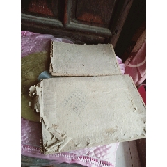 怀旧民国带烟标大块茆蹺箱子板2块(au22399632)_7788收藏__收藏热线