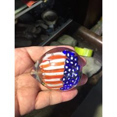 80年代美国国旗琉璃镇纸(au22402478)_7788收藏__收藏热线