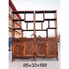 花梨木，雕刻花鸟，博古架，装修房子酒店茶楼会所等(au22402720)_7788收藏__收藏热线