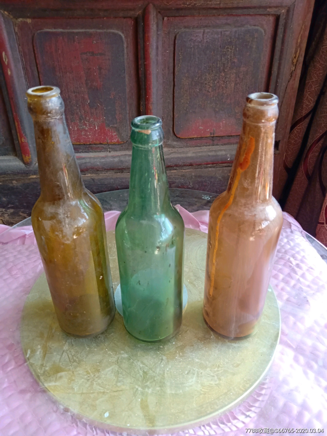 怀旧50年代棒锤白酒瓶3个