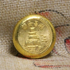 早期旧收藏杂项帆船金锭圆形(au22412452)_7788收藏__收藏热线