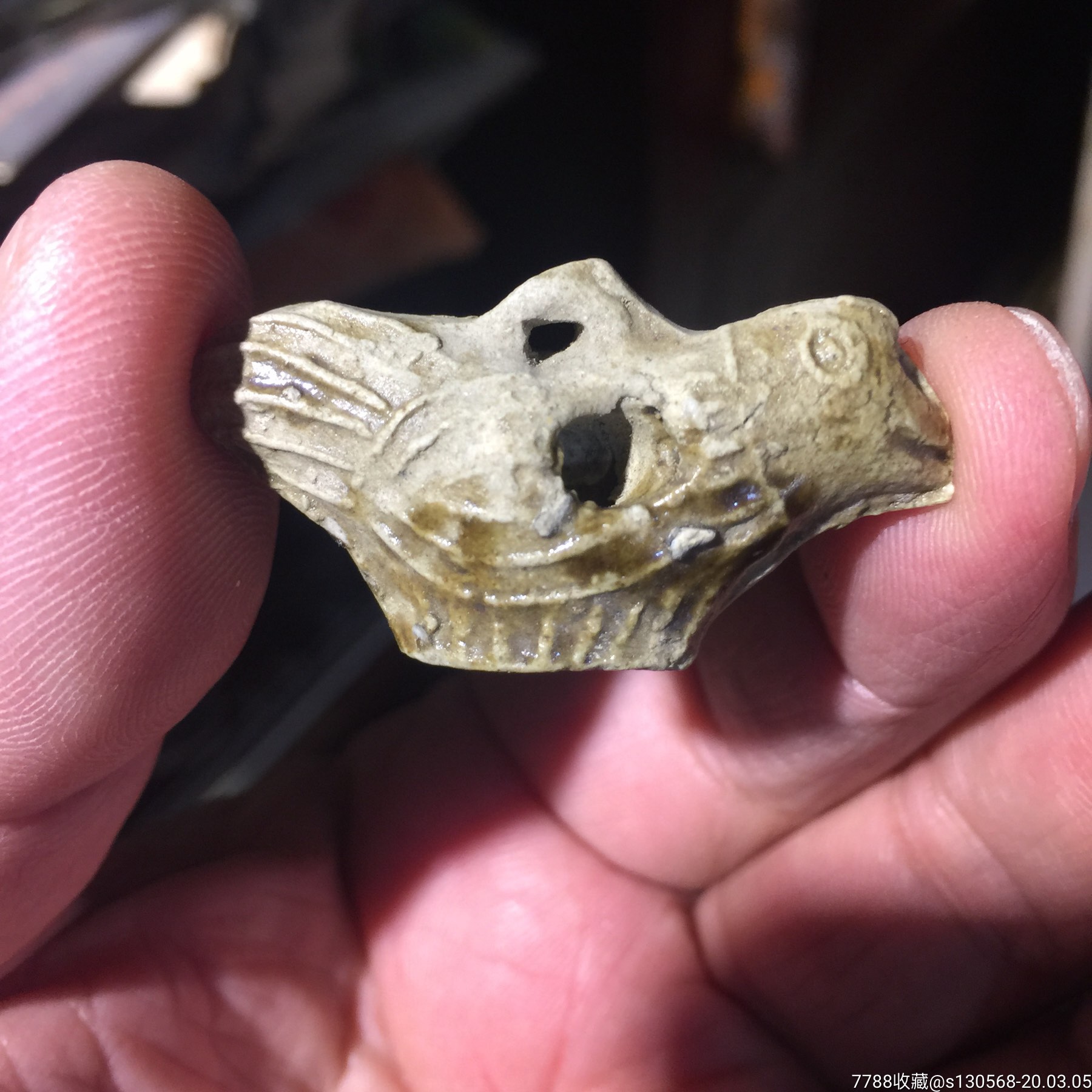 唐代儿童玩具——青瓷小鸟哨子