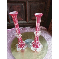 怀旧完整老琉璃花瓶一对(au22421198)_7788收藏__收藏热线