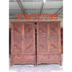 8204;花梨木8204;手工雕龙大8204;柜8204;一对(au22422243)_7788收藏__收藏热线