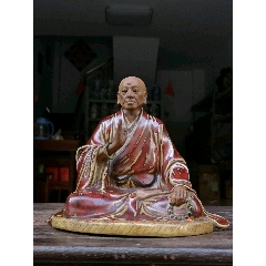 六祖慧能达摩祖师爷石湾陶瓷工艺品人物摆件家居客厅镇宅装饰摆件六祖慧能(au22425003)_7788收藏__收藏热线