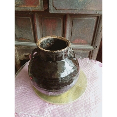 怀旧老窑茶叶沫釉双耳大罐(au22425279)_7788收藏__收藏热线