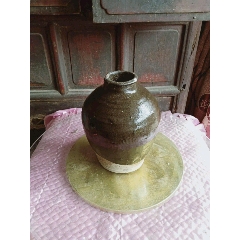 怀旧磁州窑茶叶沫釉小口瓶(au22425416)_7788收藏__收藏热线