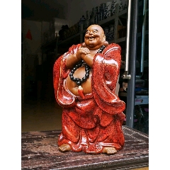 古董石湾陶瓷弥勒佛像大摆件恭喜发财招财笑佛工艺品家居装饰摆件弥勒佛(au22427548)_7788收藏__收藏热线