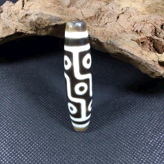 天然西藏至尊至纯9眼老药师老天珠原石两眼三眼九眼卍字天珠(zc22429292)_7788收藏__收藏热线