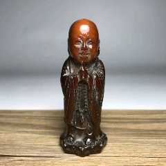 古古玩杂项品牛角手把件挂件文玩精雕人物童子小佛(au22429512)_7788收藏__收藏热线