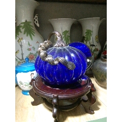 蓝色玻璃南瓜琉璃南瓜(au22429875)_7788收藏__收藏热线