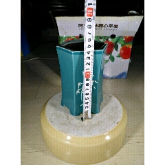 早期建国瓷厂孔雀绿笔筒(au22430166)_7788收藏__收藏热线