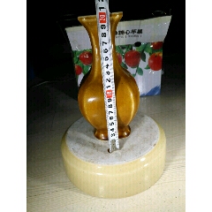 早期景德镇建国瓷厂鸡油黄方瓶(au22430573)_7788收藏__收藏热线